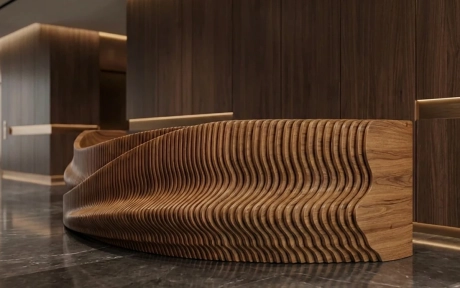 مجتمع تبلیغاتی و تابلوسازی سینار سازنده انواع میزهای کانتر جئومتریک و پارامتریک