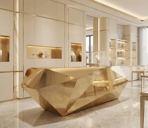 طراحی میز کانتر جئومتریک